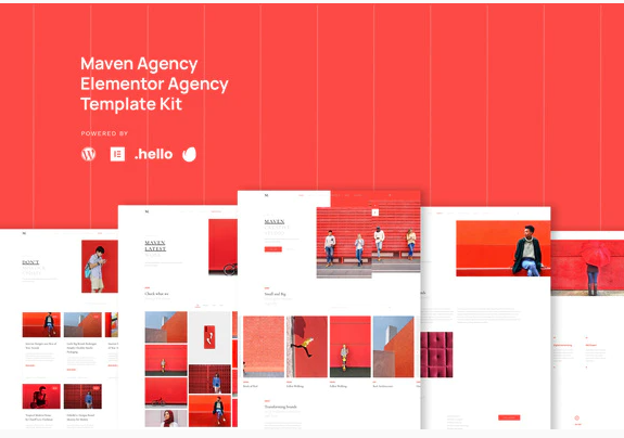 Maven - Business Agency Elementor Template Kit