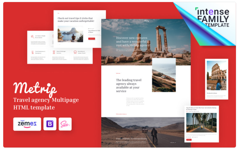 Metrip - Travel Agency HTML Website Template 1.0