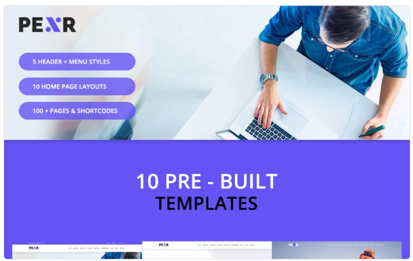 Pexr - Responsive Multipurpose HTML5 Website Template1.0