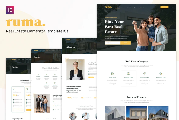 Ruma - Real Estate Elementor Template Kit