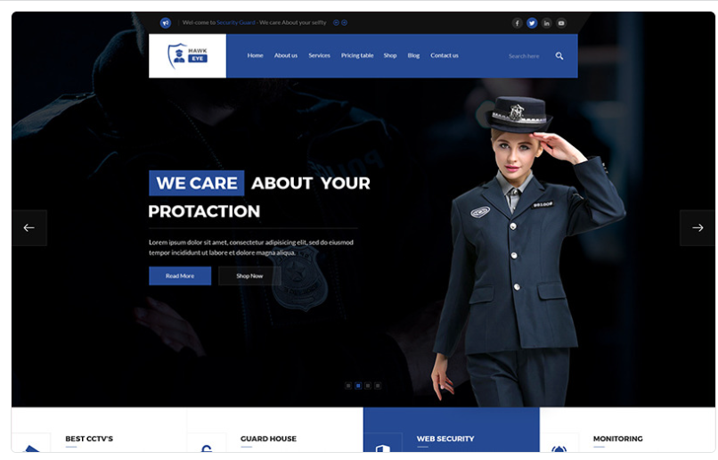 Security Guard Services Website Template 1.0