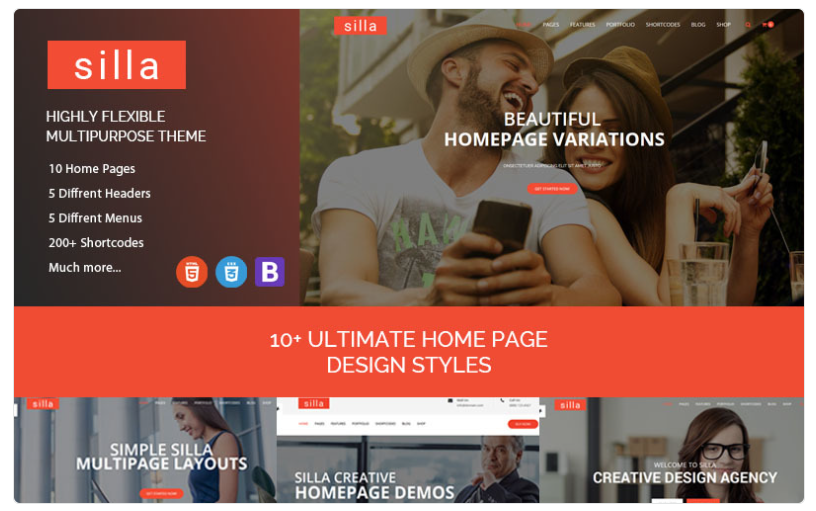 Silla - Responsive HTML5 Business Website Template