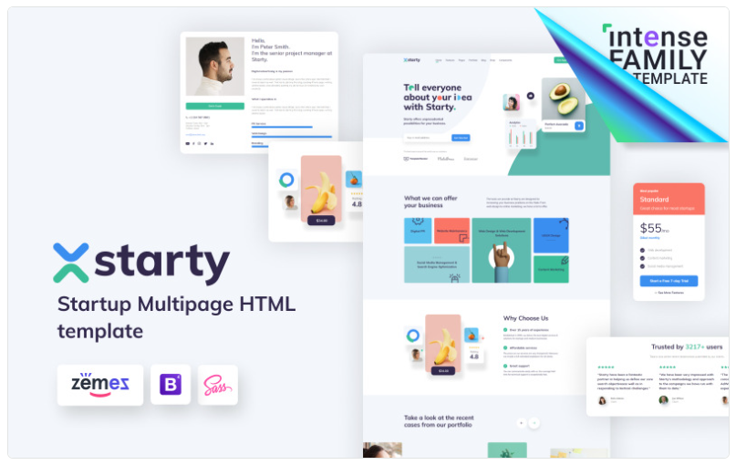 Starty - IT Startup Company Website Template 1.0