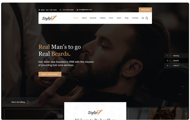 Stylist - Hair Salon Bootstrap Html Website Template 1.0