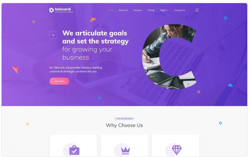Telecord - Digital Marketing Multipage Creative HTML Website Template 1.0