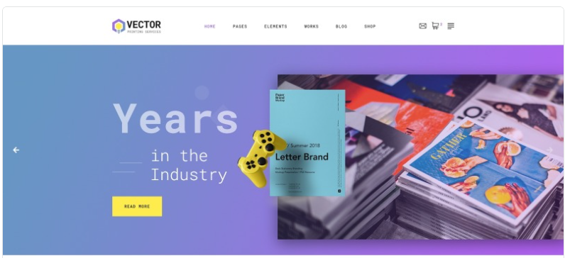 Vector - Print Shop Multipage Modern HTML Website Template 1.0