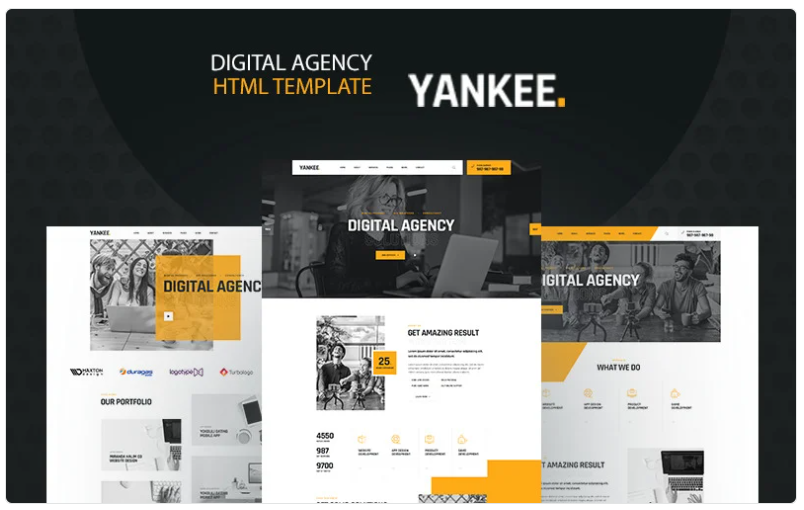 Yankee - Digital Agency HTML5 Website Template 1.0