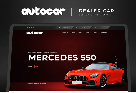 Autocar - Car Dealer Elementor Template Kit