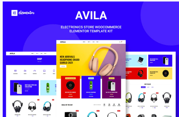 Avila - Electronic WooCommerce Elementor Template Kit