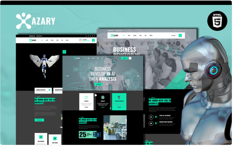 Azary - Robot Website Template 1.0