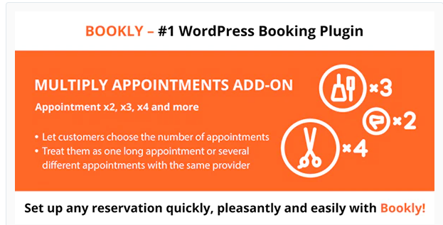 Bookly Multiply Appointments