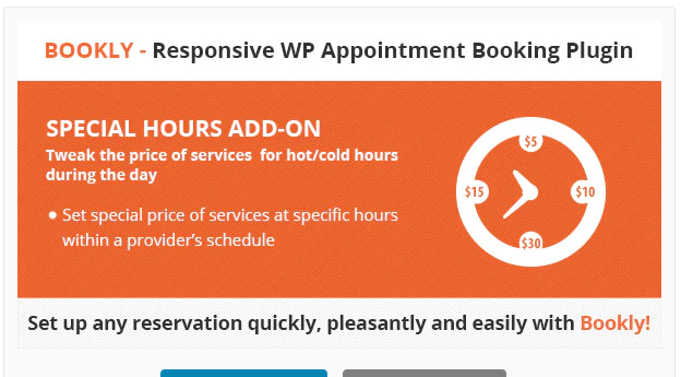 Bookly Special Hours