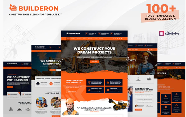 Product Image - Builderon – Construction Elementor Template Kit