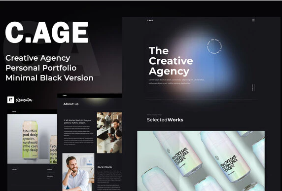 Product Image - C.AGE – Creative Agency Personal Portfolio Elementor Template Kit