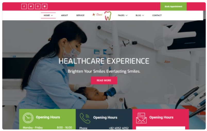 Dant - Dentist Medical Website Template 1.0