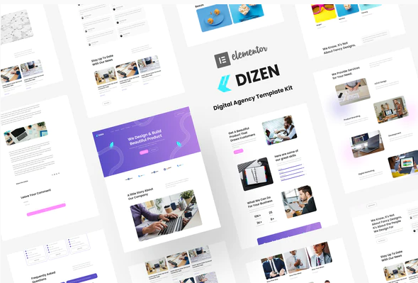 Dizen - Digital Agency Elementor Template Kit