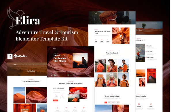 Elira - Adventure Travel & Tourism Elementor Template Kit