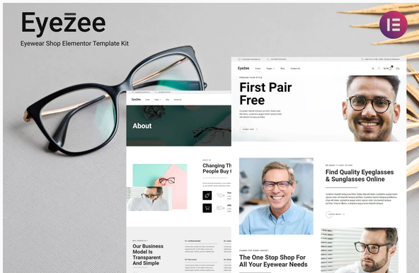 Eyezee - Eyewear Shop Elementor Template Kit