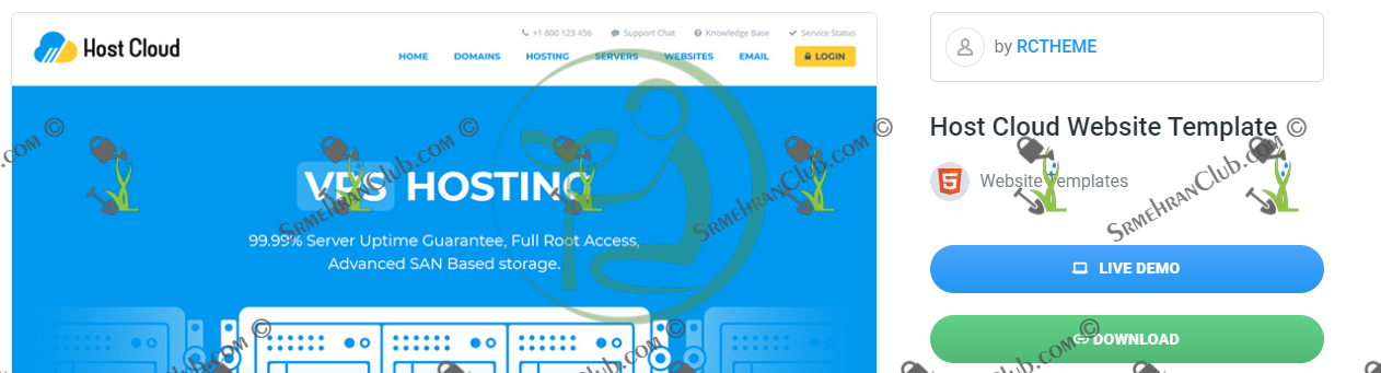 Host Cloud Website Template
