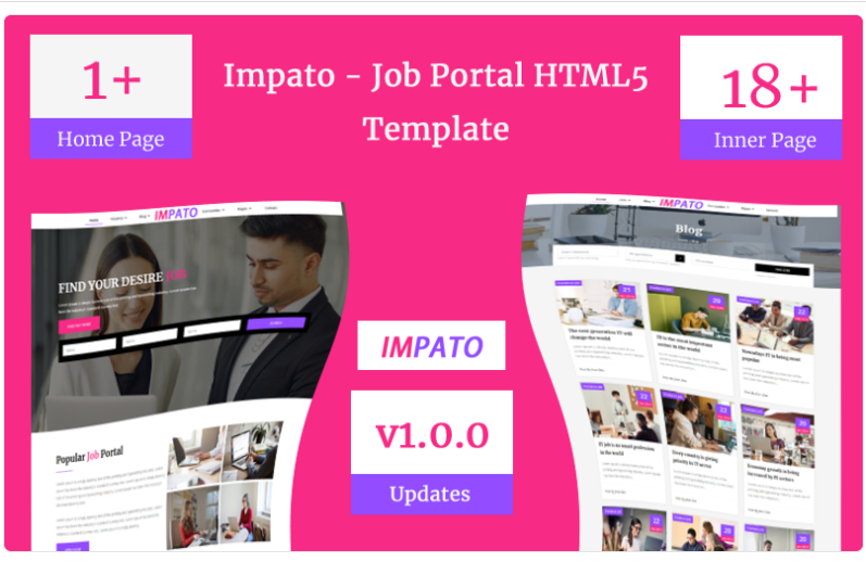 Impato- Job Portal Html5 Teamplate Website Template 1.0