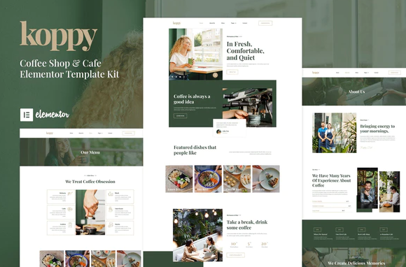 Koppy - Coffee Shop & Cafe Elementor Template Kit