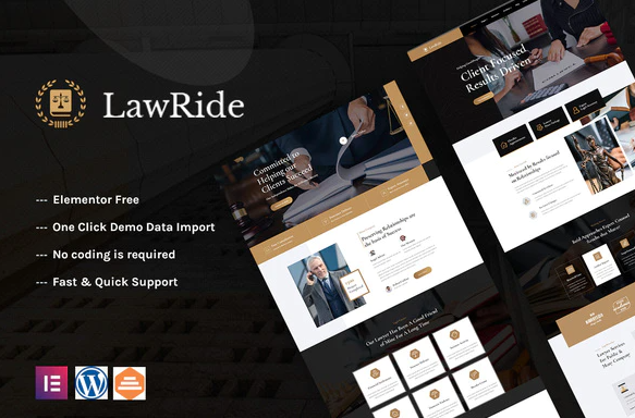 Product Image - Lawride – Lawyer & Law Firm Elementor Template Kit