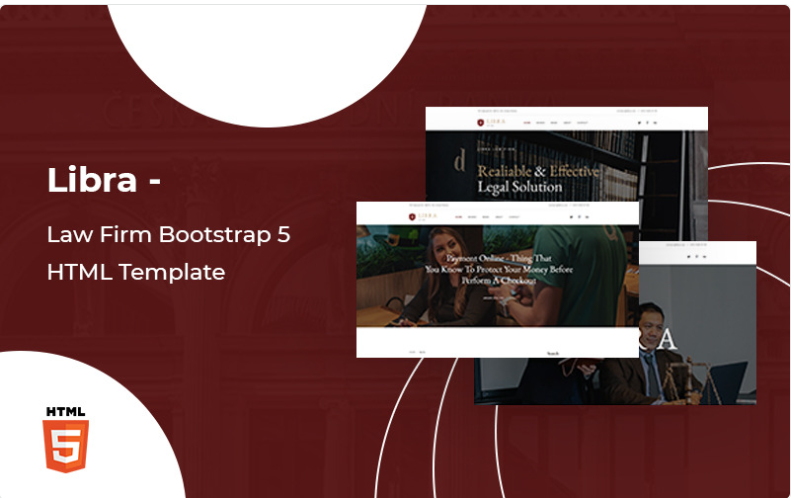 Libra - Law Firm Bootstrap 5 Website template Website Template