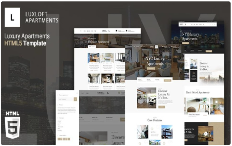 Luxloft - Modern Apartment HTML 5 Website Template 1.0