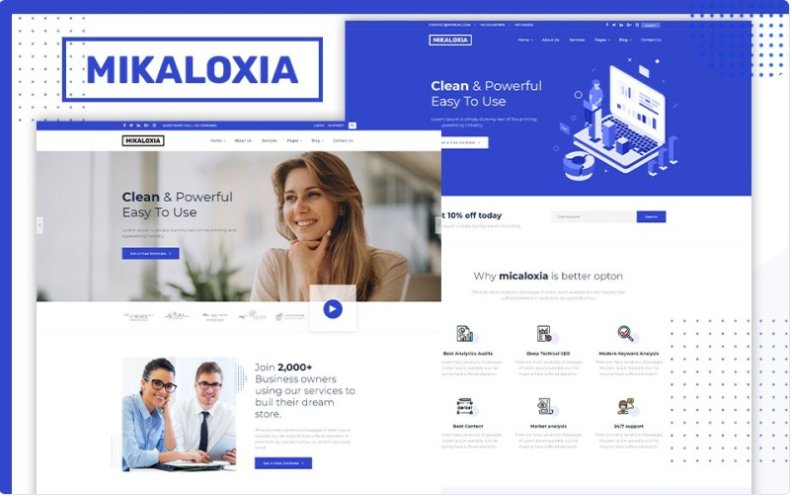 Mikaloxia | Multipurpose Business HTML5 Website Template 1.0