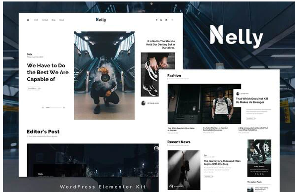 Nelly - Blog & Magazine Elementor Template Kit
