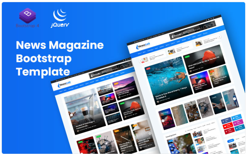 NewsLab - News Magazine Website Template
