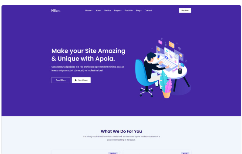 Nilan - Landing, Marketing & Hosting Html Website Template 1.0
