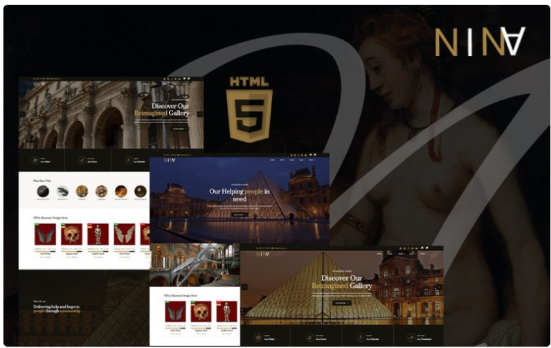 Nina | Art Gallery, Museum & Exhibition HTML5 Website Template 1.0