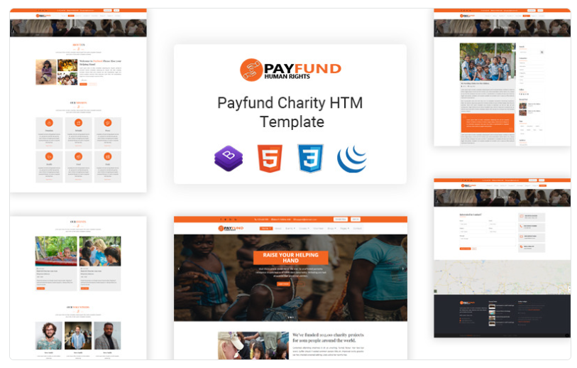 Payfund - Charity Nonprofit Organization Website Template 1.0