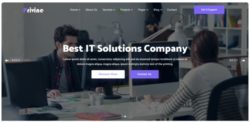 Privine - IT Solutions & Business Services Website Template 1.0
