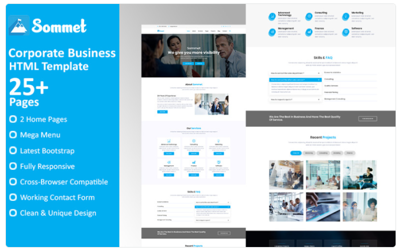 Sommet - Corporate Business HTML5 Website Template 1.0