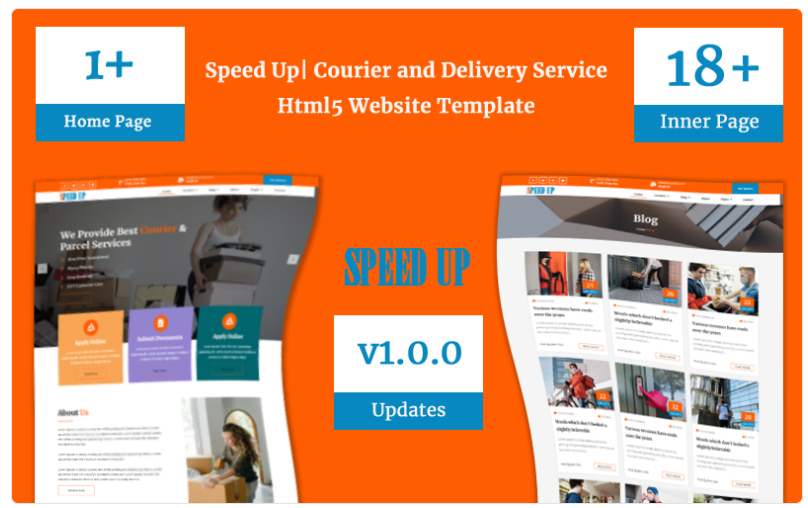 Speed Up| Courier and Delivery Service Html5 Website Template 1.0