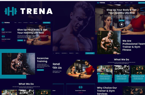 Trena - Sport & Fitness Trainer Services Elementor Template Kit