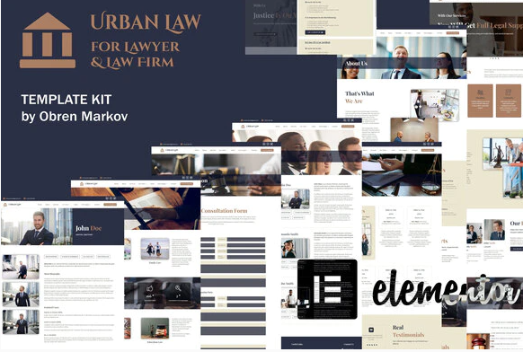 Product Image - Urban Law – Lawyer & Law Firm Elementor Template Kit