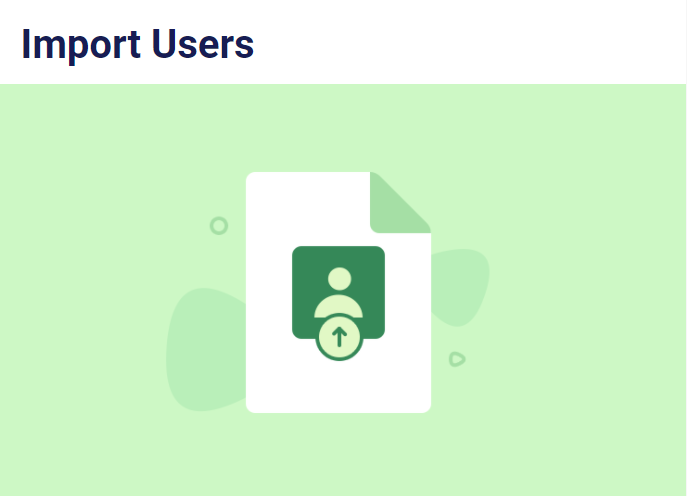 User Registration Import Users