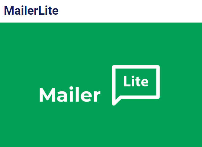 User Registration MailerLite