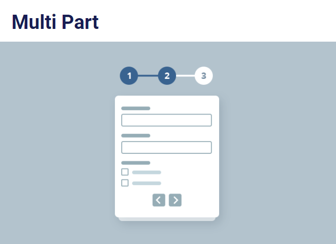 User Registration Multi-Part