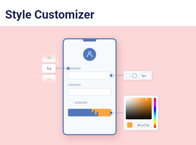 User Registration Style Customizer