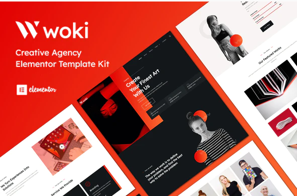 Woki - Creative Agency Elementor Template Kit