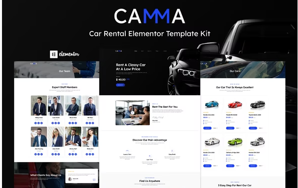Product Image - Camma – Car Rental Elementor Template Kit