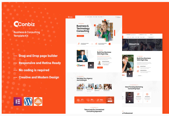 Conbiz - Consultancy & Business Elementor Template Kit