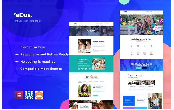 Edus - Online Education Elementor Template Kit