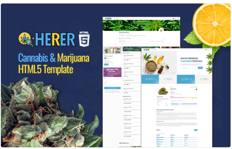 Herrer - Medical Marijuana Website Template 1.0