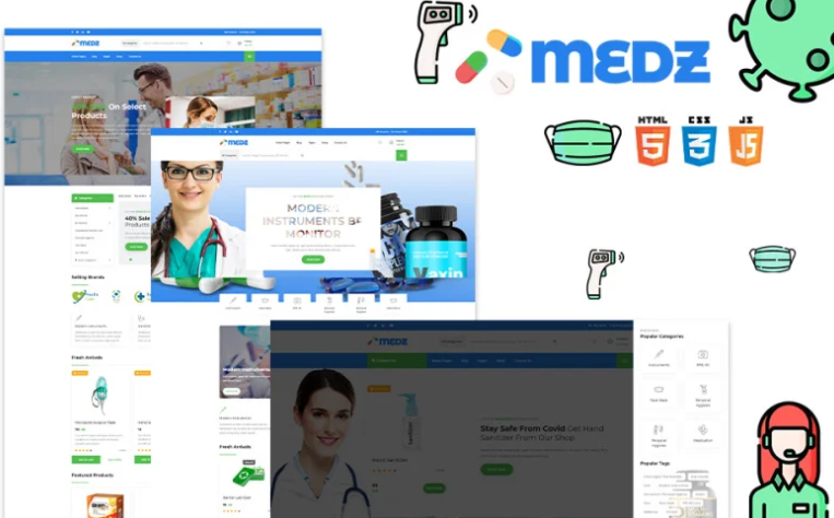 Medz - Medical Equipment & Accesories HTML Website Template 1.0