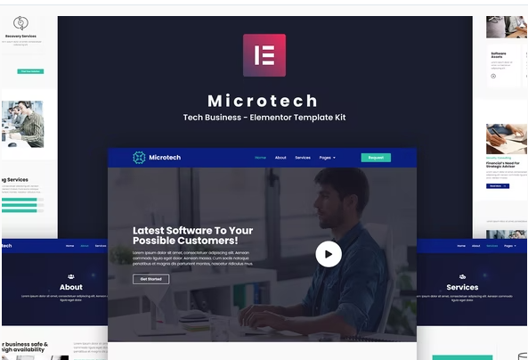 Microtech - Tech Business Elementor Template Kit